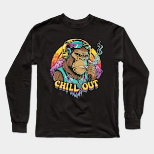 Jungle Vibe: The Hip Hop Gorilla Long Sleeve T-Shirt